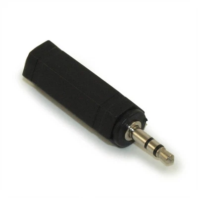 1/4inch Stereo TRS Jack (Female) to 3.5mm Stereo Plug (Male) Adapter - Image 1 of 2