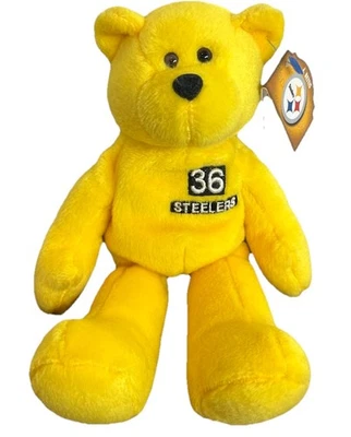 De colección 1998 Pro Bear Steelers Jerome Bettis #36 Limited Treasures con etiquetas exhibidas Foto 1 de 4