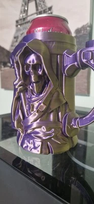 Grim Reaper Porta Lattine (Lattine da 0,5 L) Birra/Energia Mostro/Lattina/Stampato 3D/PLA - Immagine 1 di 4