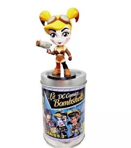 Lil DC Comics Bombshells Harley Quinn Vinyl Figure Series 2 With Tin GC - Picture 1 of 11