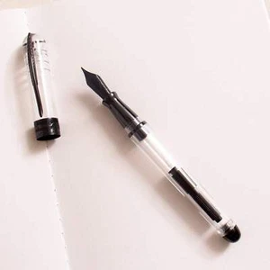 Pineider Avatar UR Demo Black Fountain Pen - Clear - Picture 1 of 11
