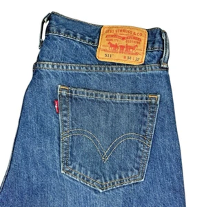 Levi's 511 Men's Skinny Jeans, 100% Cotton, Blue, Size 34x32 - Picture 1 of 15