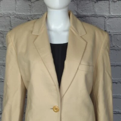 Blazer para mujer Ellen Tracy mezcla de lana/cachemira botón único 4 Foto 1 de 4