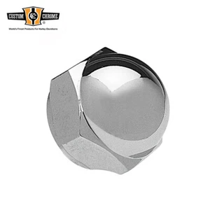 Chrome Acorn Stem Nut Fit For Harley FL FXWG FX Softail Dyna Wide Glide 1" x 24 - Picture 1 of 1