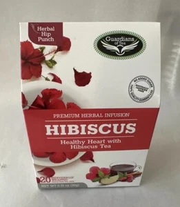 Guardians of Tea, Premium Herbal Infusion HIBISCUS Tea - Herbal Hip Punch. - Picture 1 of 4