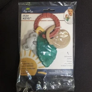 New Tropical Itzy Keys Texture Ring With Teether & Rattle - Picture 1 of 4