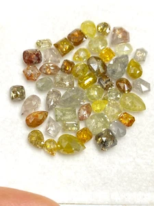 Natural Diamond Lot 1 TCW Scoop Mix Color Mix Fancy Rose Cut Fancy Diamonds - Picture 1 of 13