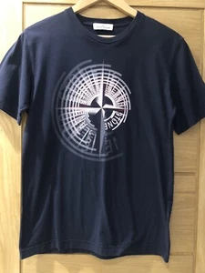 Boys Stone Island Navy T-shirt With Spiral Compass Graphics Age 14 - Picture 1 of 8