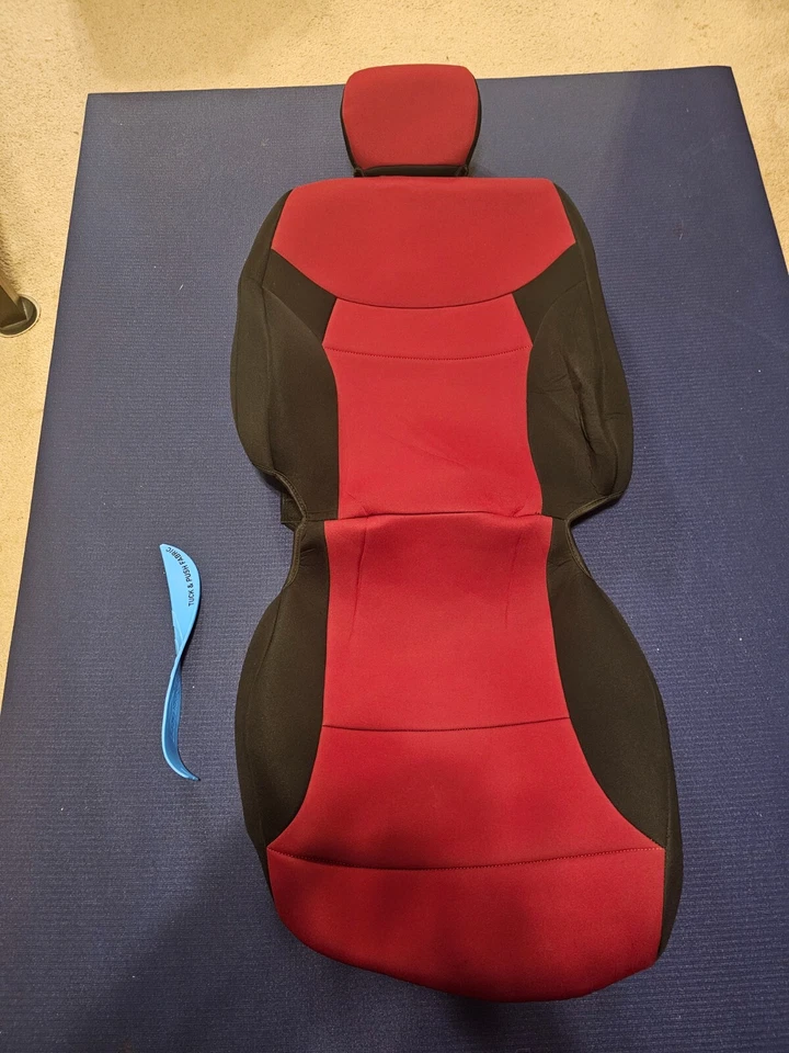 Cubiertas de asiento/reposacabezas de neopreno genuino grado CR 2015 Honda Civic SE Foto 1 de 4