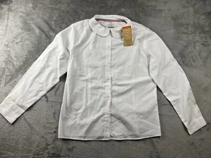 Girls French Toast White Short Sleeve Uniform Shirt Peter Pan Collar 20 - Picture 1 of 8