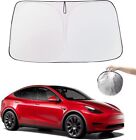Sunshade for 2016-2023 Tesla Model Y Model 3 Windshield Double Layer UV Protect