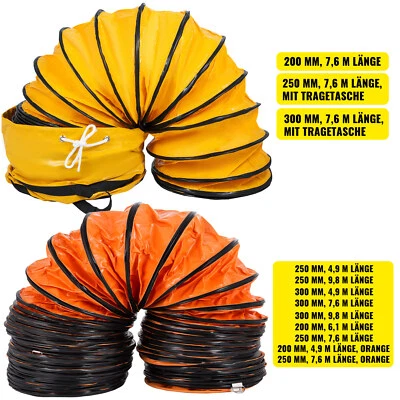 5-10M Φ200-300mm Tubo Flessibile Condotta in PVC Aria Condizionata Ventilatore - Immagine 1 di 2