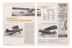Informe de aeronaves Rearwin Sportster 29/01/2024j - Imagen 1 de 1