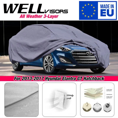WELLvisors Car Cover 3-6898068HB For 2013-2017 Hyundai Elantra GT Hatchback - Image 1 of 4