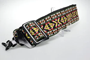 Retro Vintage 70s Wide Woven Retro Hippie SLR/DSLR Camera Neck Strap #G854 - Picture 1 of 6