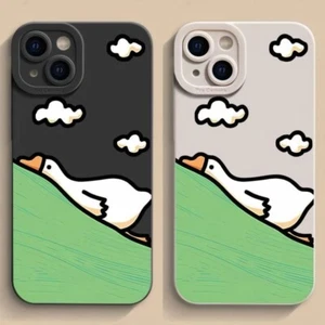 Case For iPhone 15 Pro Max 14 13 12 Mini 11 XR XS 8 Lying Flat Duck Phone Cover - Picture 1 of 15