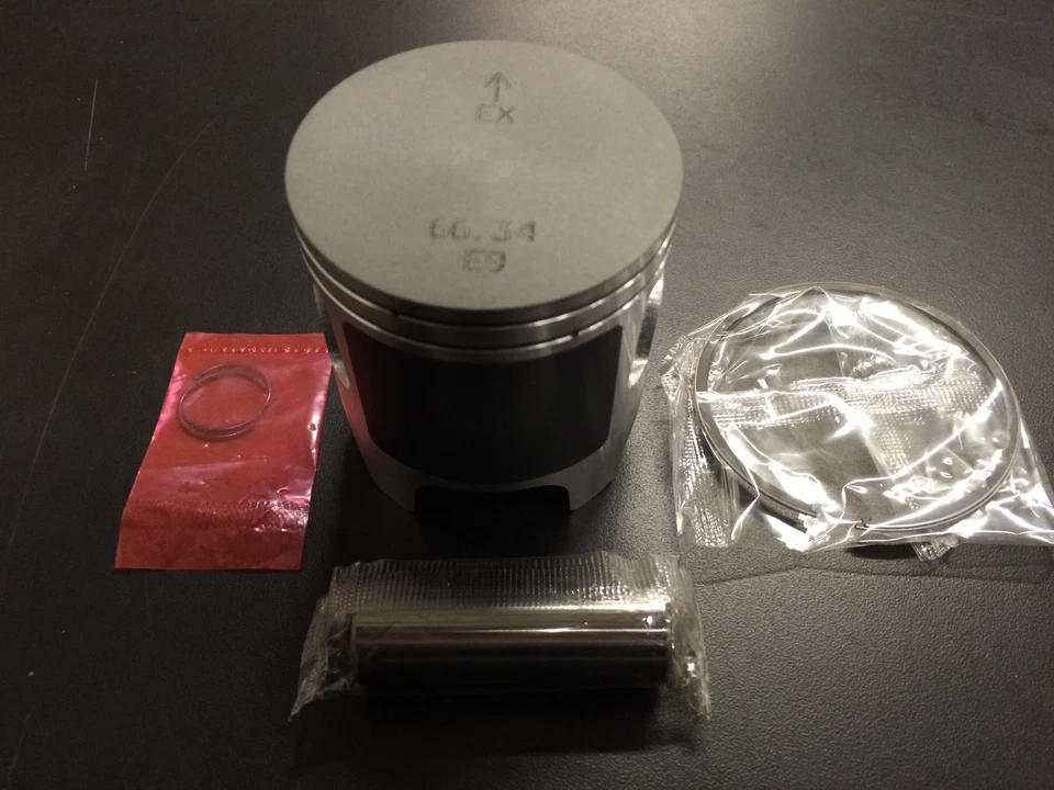 Kit de pistão Honda 1997-01 CR 250 66.34 66.40mm furo padrão anéis clipes pino - Imagem 1 de 1