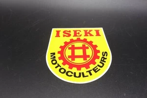 Old Stock ISEKI Sticker Autocollant Motoculteur Tiller 10x8cm