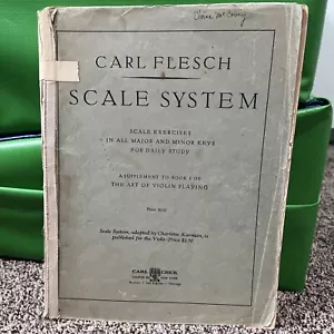 1926 Vintage Carl Flesch Scale System Of The Art Of Violin Playing Sheet Music - Bild 1 von 7