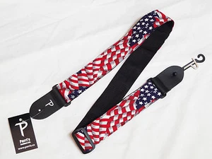 PERRI's USA American FLAGGE Print Nylon Gitarrengurt - neu - 2" breit - Amerika - Bild 1 von 3