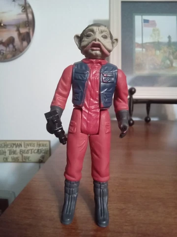Vintage Kenner Star Wars ROTJ 1983 Nien Nunb Figure Complete Made in Hong Kong!! Cover
