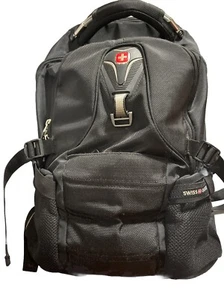 Swiss Gear Airflow ScanSmart Backpack Laptop Bag Black Travel Padded Great Cond - Afbeelding 1 van 17