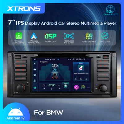 XTRONS 7" Octa Kern 128GB LTE 4G Android 14 GPS Navi DVD Autoradio für BMW E39 - Bild 1 von 4