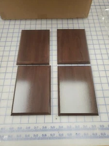 Pack of 4 Cherry Finish Blank Wood Plaque 5" x 7" New - Picture 1 of 4