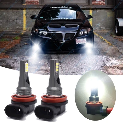 For Pontiac G6 2005 2006 2007 - 2X Front LED Headlight Fog Lights Bulbs - Изображение 1 из 4