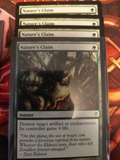 4x Nature's Claim- Worldwake - NM - 4
