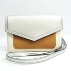 Givenchy Duetto Bb500vb01c Women's Leather Shoulder Bag Beige,Silver Bf537390