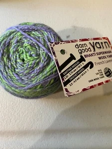 SKEIN HANKS DARN GUTES GARN BHAKTI SUPERWASH WOLLGARN FRANZÖSISCHER LAVENDEL SPORT - Bild 1 von 3