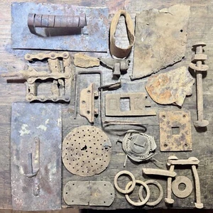 Assemblage Metal Art Kit Found Objects Homested Relics Rustic DIY Craft Supplies - Picture 1 of 17