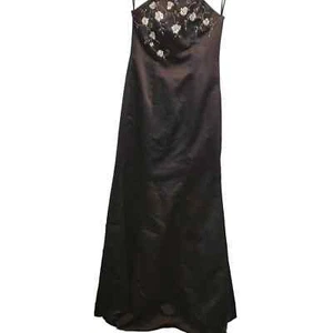 Vestido Da Vinci para damas de honor graduación boda con cuentas bordado talla 8 - Imagen 1 de 10