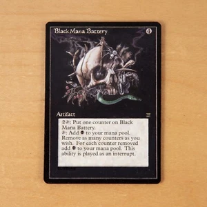 MtG - Black Mana Battery (Legends) Altered Hand Painted Magic: the Gathering - Picture 1 of 2