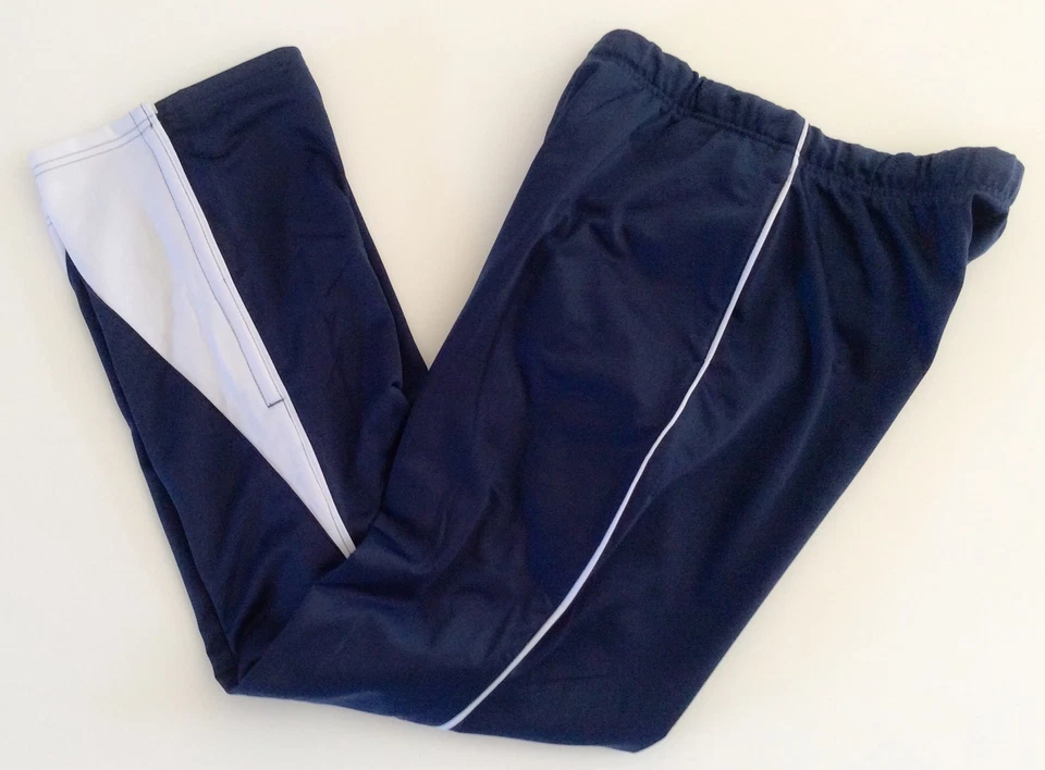 Pantalones activos Soffe para mujer azul marino y blanco empalme tricot Foto 1 de 4