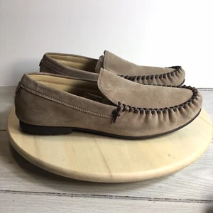 Ugg 1003670 Brown Leather Slip-On Moccasin Loafer Shoes Mens Sz 13 - Picture 1 of 5