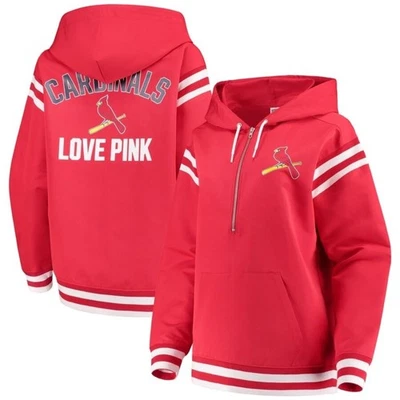 Пуловер на молнии St. Louis Cardinals РОЗОВЫЙ от Victoria's Secret Anorak размер L - Изображение 1 из 4