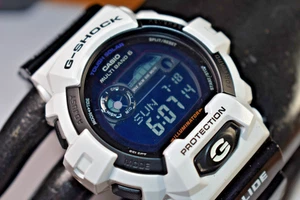 Casio GWX8900B-7 (3279) G-LIDE Tough Solar Black/White Men's Watch - Picture 1 of 9