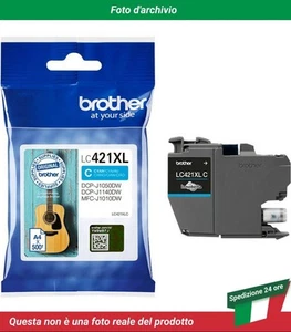 LC-421XLC Brother DCP-J1050DW Cartuccia Inchiostro Ciano - Afbeelding 1 van 4