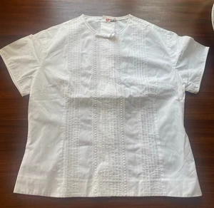 Vintage 1950's Woman's white Blouse - Mint condition - Picture 1 of 8