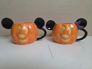 Set 2 tazze Halloween zucca Topolino Disney - NUOVE - Foto 1 di 7