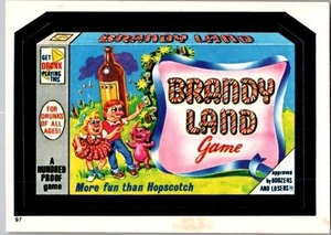 Pegatinas álbum Topps Wacky Packages 1982 #97 juego Brandy Land - envío gratuito - Imagen 1 de 2