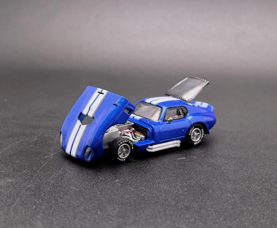 Fine Works 1/64 Shelby Daytona Juguetes Diecast Modelo de Coche Capucha Abierta/Tronco Regalo Azul Foto 1 de 4