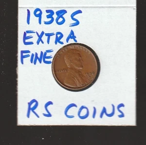 1938S XF LINCOLN CENT ~ SCHWER ZU BEKOMMEN HOHE QUALITÄT ** EXTRA SCHÖN ** #913 kostenloser Versand - Bild 1 von 2