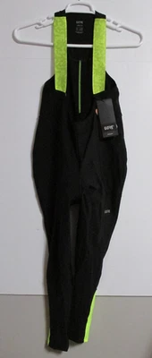 Culotte con tirantes térmicos de ciclismo GoreWear Progress para mujer + negro/neón amarillo grande (12-14) Foto 1 de 4