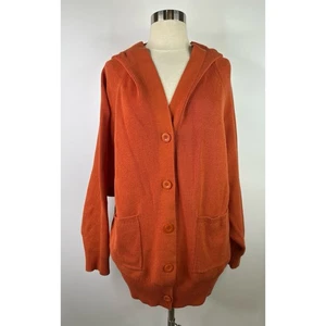 Leslie Evers Hooded Bohemian Long Sleeve Womens Button Up Cardigan 2X - Picture 1 of 11