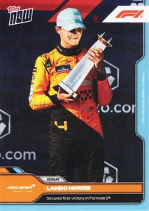 2024 Topps Now Fórmula 1 #12 Lando Norris/9343 asegura primera victoria - Imagen 1 de 3