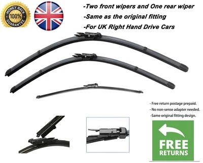 Limpiaparabrisas delantero y trasero 24"19"10 para Mercedes-Benz Clase A 2013-2015 Foto 1 de 4