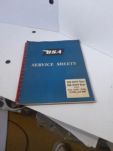 Bsa 250 Ohv 350 Ohv Star Service Sheets - Picture 1 of 10
